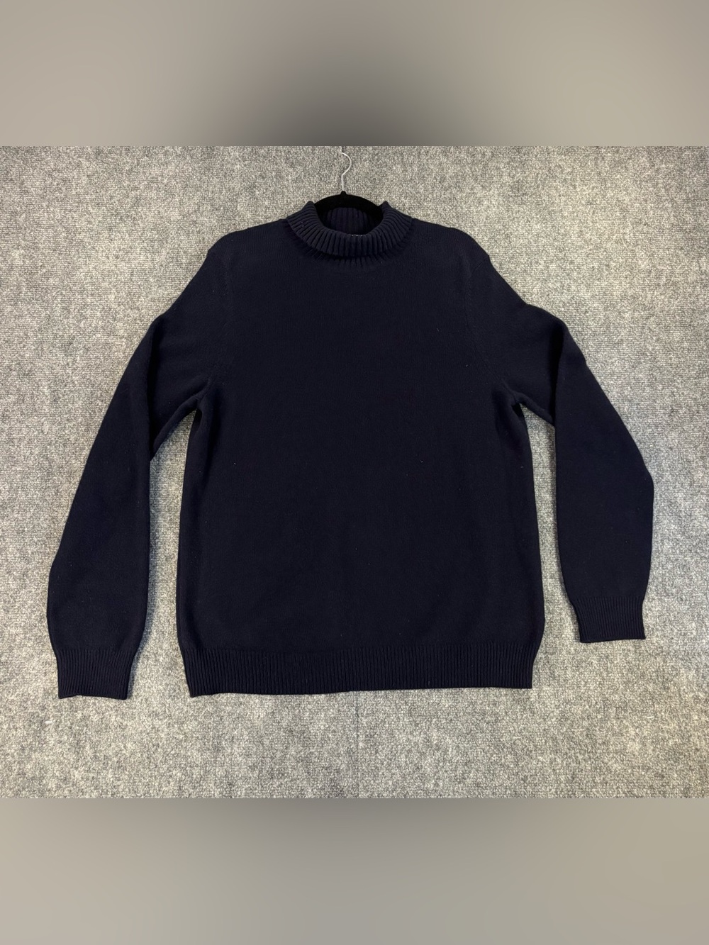 Paul Smith 100% Lambswool Turtleneck Sweater Navy Blue Men’s Size Medium